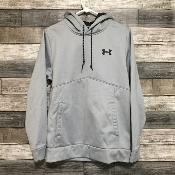 Under Armour Loose Hoodie Sweatshirt Men’s S Gray Pullover Storm 1 - Picture 3 of 8